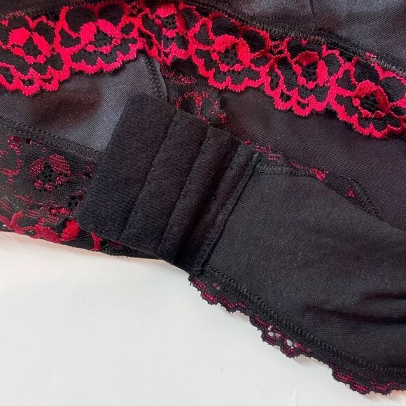 Curvation Body Shaper Lingerie Queen Latifah Shapewear Black Red 42C - Picture 6 of 10